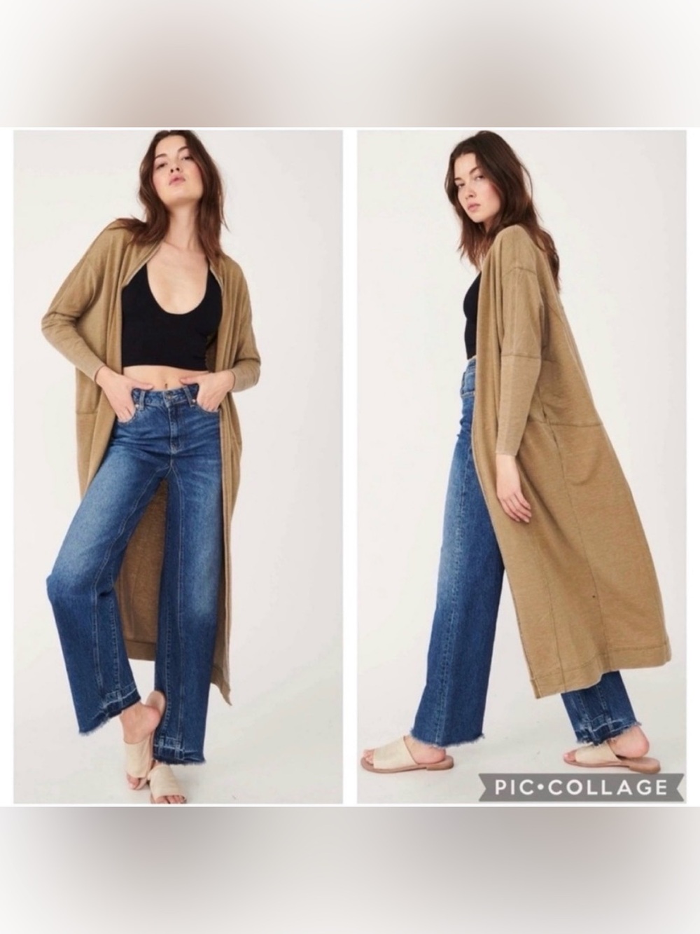 NWT Free People Cozy Cool Girl Cardigan Slub Sweater Small